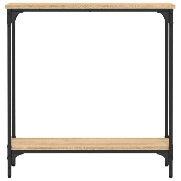 Sonoma tölgyfa konzolasztal 75 x 22,5 x 75 cm rétegelt fából