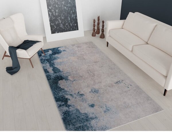 Kék-krémszínű mosható szőnyeg 230x160 cm - Vitaus