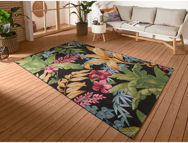 Fekete kültéri szőnyeg 80x165 cm Flair – Hanse Home