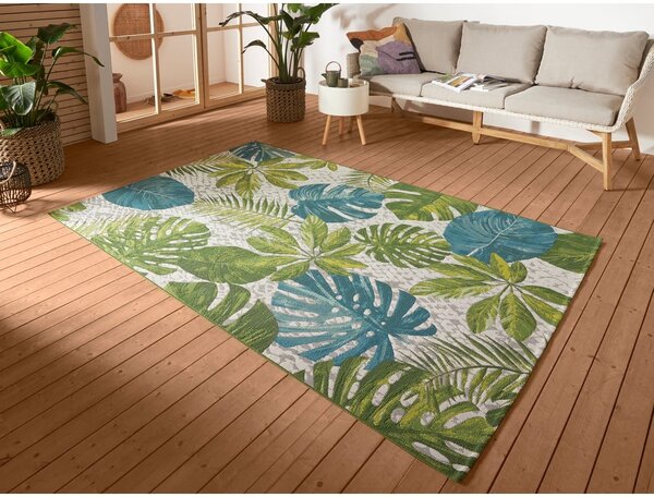 Zöld-türkiz kültéri szőnyeg 160x235 cm Flair – Hanse Home