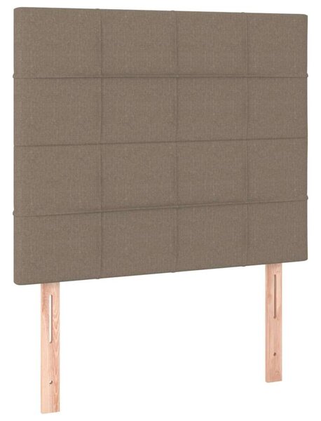 VidaXL tópszínű szövet rugós ágy matraccal 90 x 190 cm