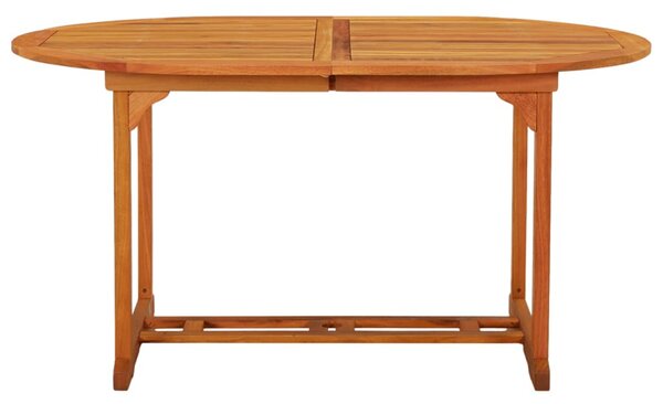Tömör eukaliptuszfa kerti asztal 200 x 100 x 75 cm