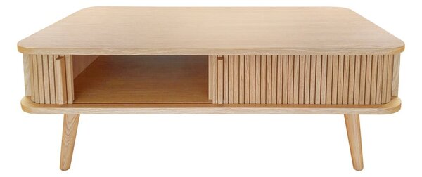 Dohányzóasztal tölgyfa dekorral 58x107.5 cm Rove – Woodman