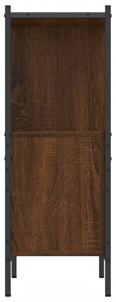Barna tölgy színű szerelt fa könyvszekrény 72 x 28 x 77,5 cm