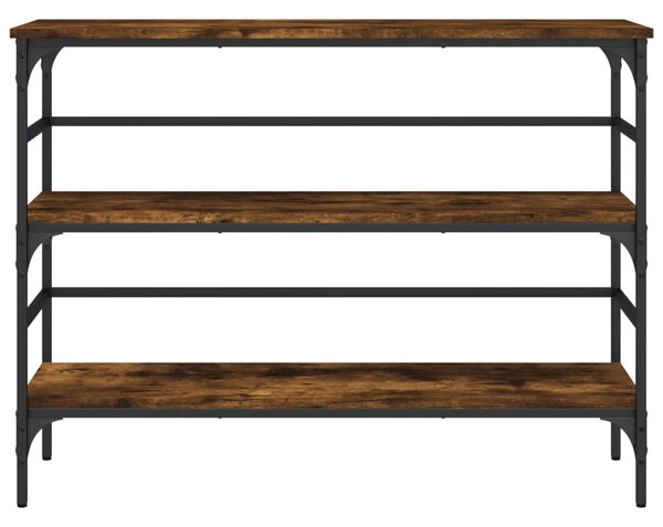 Füstös tölgy színű szerelt fa tálalóasztal 100x32x75 cm