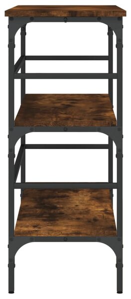 Füstös tölgy színű szerelt fa tálalóasztal 100x32x75 cm