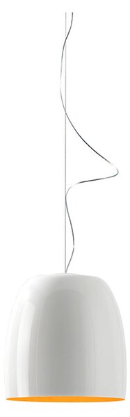 Prandina - Notte Metal S1 Függőlámpa Glossy White/Gold - Lampemesteren