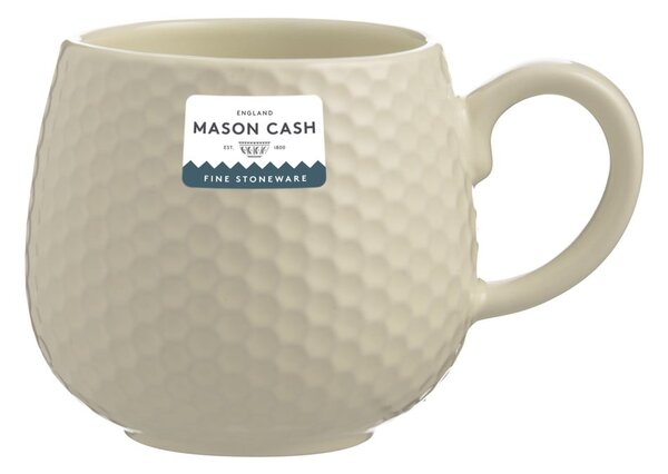 Krémszínű kerámia bögre lattéhoz 350 ml Embossed Honeycomb – Mason Cash