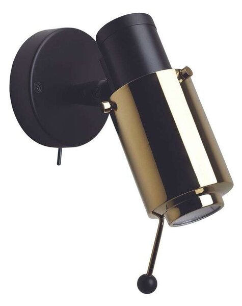DCW - Biny Spot LED w/Kapcsoló & Rod Black/Gold - Lampemesteren
