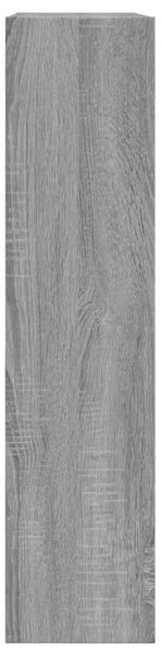 Szürke sonoma színű szerelt fa cipőszekrény 80 x 21 x 87,5 cm