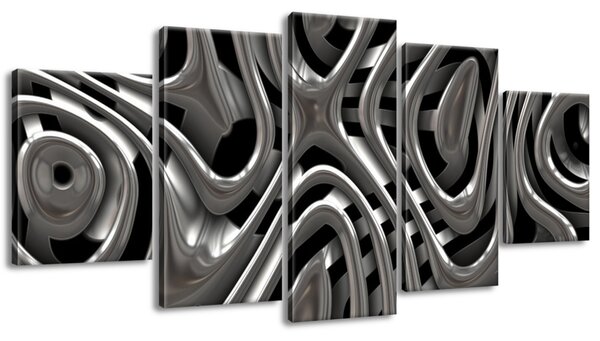 Gario Vászonkép Élo ezüst - 5 részes Méret: 150 x 70 cm