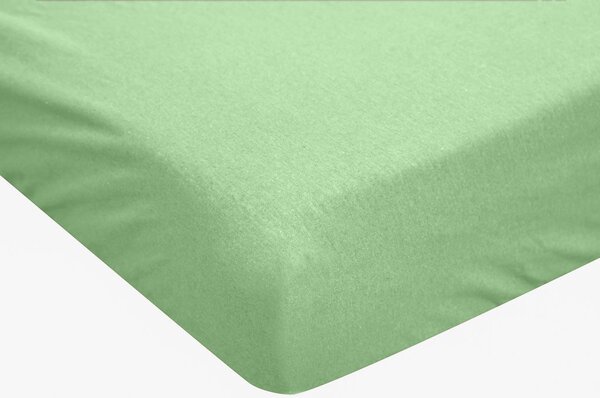 JERSEY zöld vízhatlan lepedő 70x140 cm