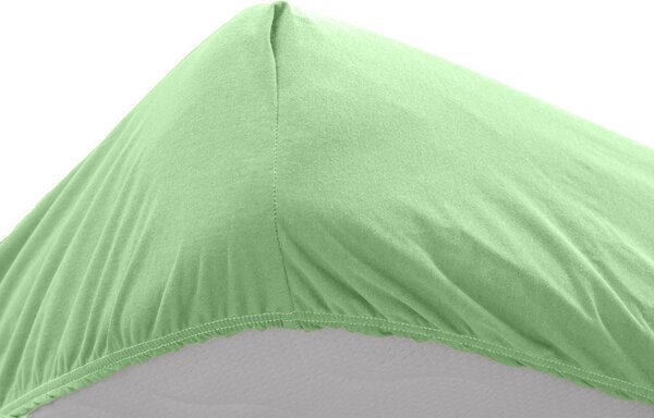 JERSEY zöld vízhatlan lepedő 70x140 cm