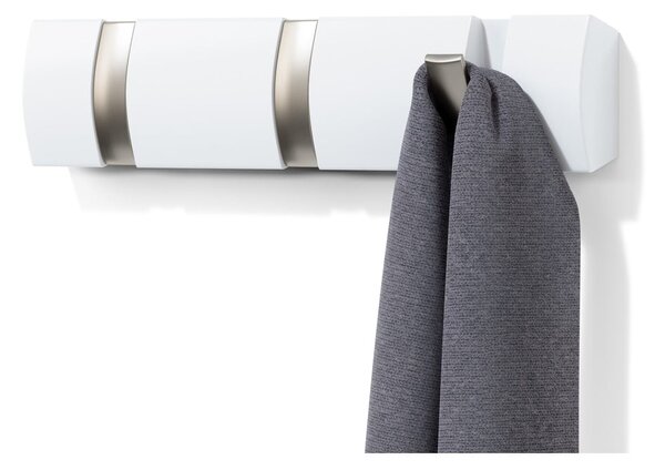 Fehér nyárfa fali fogas Flip – Umbra