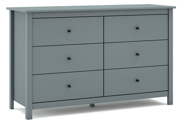 Szürkészöld borovi fenyő komód 130x80x45 cm Misti – Marckeric
