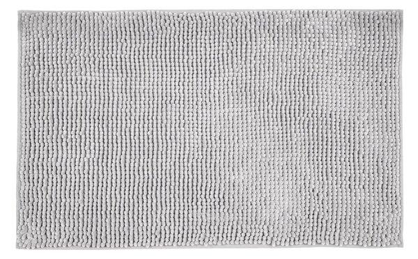 Világosszürke textil fürdőszobai kilépő 50x80 cm Chenille – Allstar