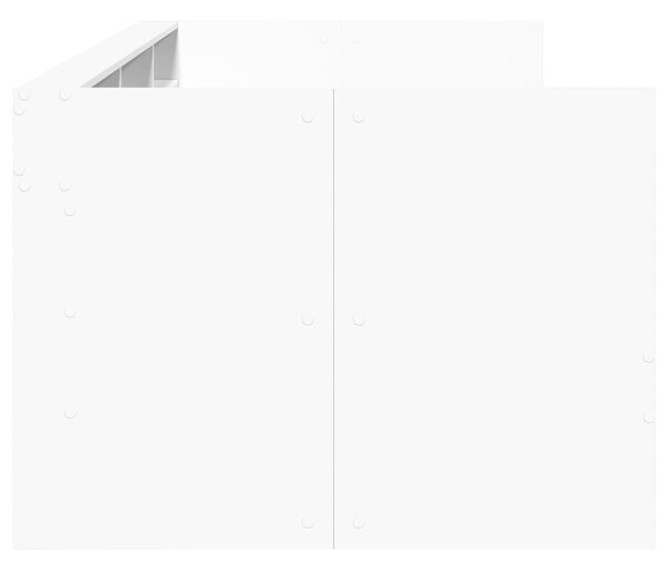 Fehér kanapéágy fiókkal matrac nélkül 75x190 cm