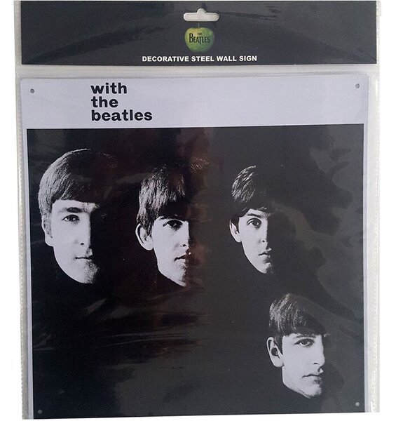 Fém tábla The Beatles - With The Beatles, (30 x 30 cm)