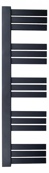 Weberg Ervin design trölközőszárító radiátor 140x40 cm (fekete)