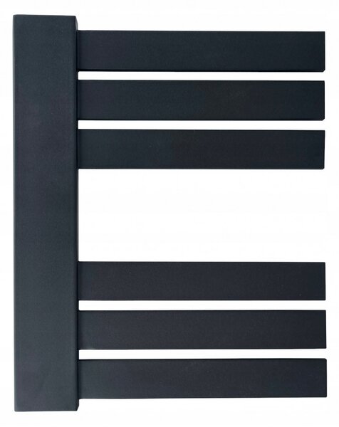 Weberg Ervin design trölközőszárító radiátor 50x40 cm (fekete)