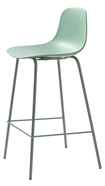 Világoszöld műanyag bárszék (ülésmagasság 67,5 cm) Whitby – Unique Furniture