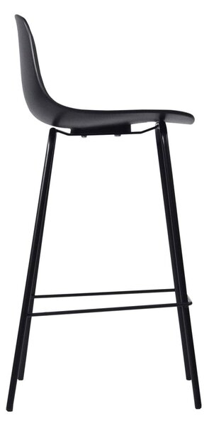 Fekete műanyag bárszék (ülésmagasság 67,5 cm) Whitby – Unique Furniture