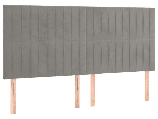 Bársony Ágy LED-del - 160x200 cm