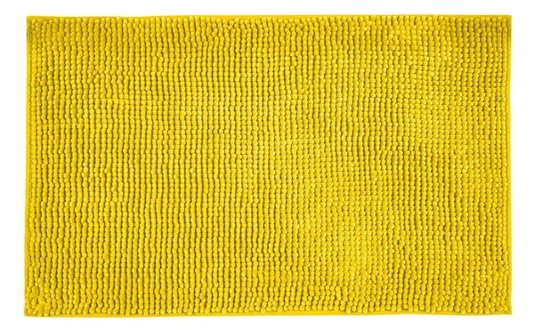 Sárga textil fürdőszobai kilépő 50x80 cm Chenille – Allstar