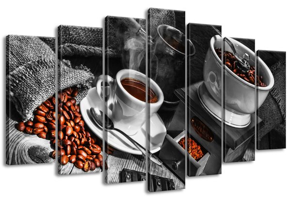Gario Vászonkép Arabica kávé - 7 részes Méret: 140 x 80 cm