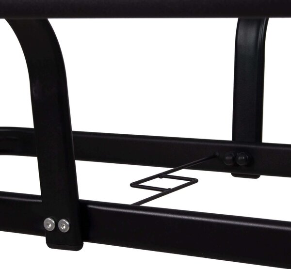 Springos kerti asztal 150cm - fekete