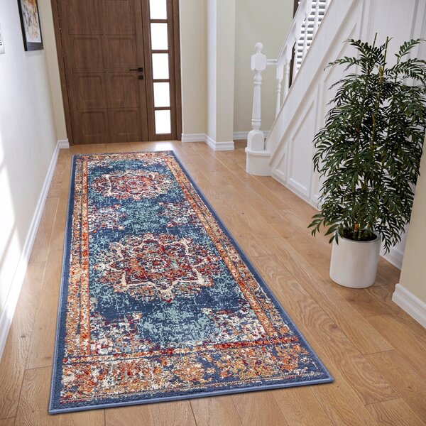 Sötétkék futószőnyeg 80x240 cm Orient Maderno – Hanse Home