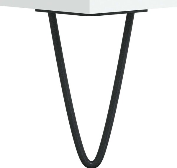 VIDAXL - Fehér Fa Tálalószekrény - 2 Fiók, 2 Ajtó - 69,5x34x90 cm