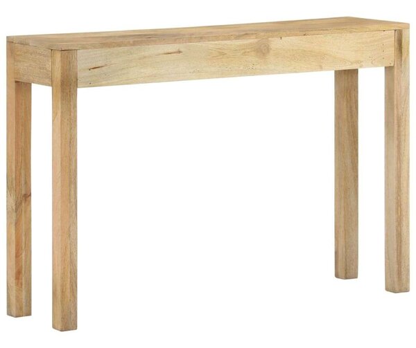 Tömör fehérített mangófa konzolasztal 110 x 30 x 75 cm