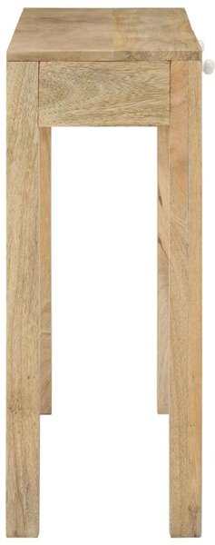 Tömör fehérített mangófa konzolasztal 110 x 30 x 75 cm