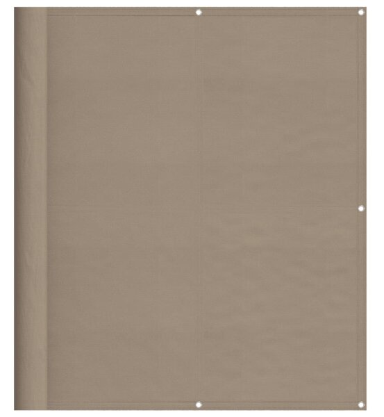 Tópszínű 100% oxford poliészter erkélyparaván 120 x 700 cm