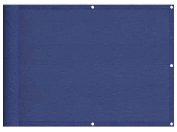 Kék 100% oxford poliészter erkélyparaván 75 x 700 cm