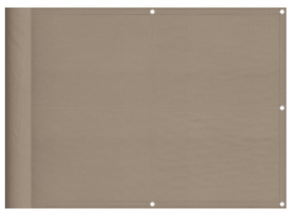 Tópszínű erkélyparaván 100% oxford poliészter 75 x 700 cm