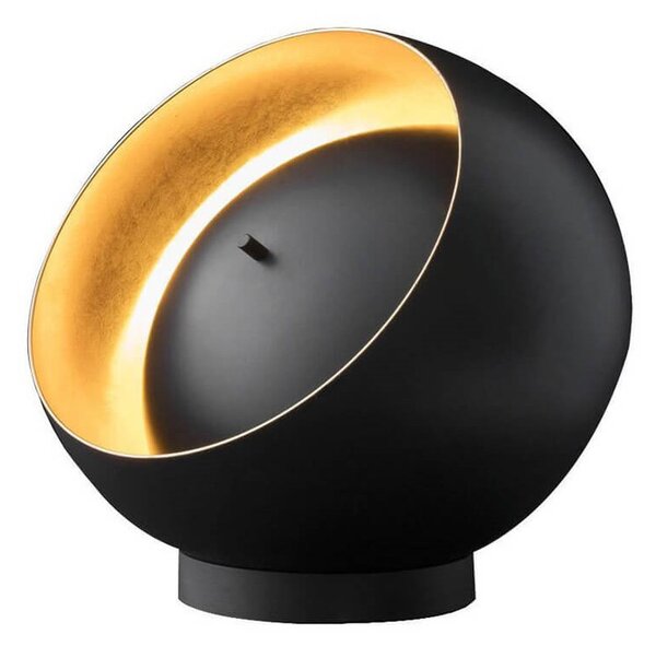 Oluce - Eva Asztali Lámpa Diameter 25 Black/Gold - Lampemesteren