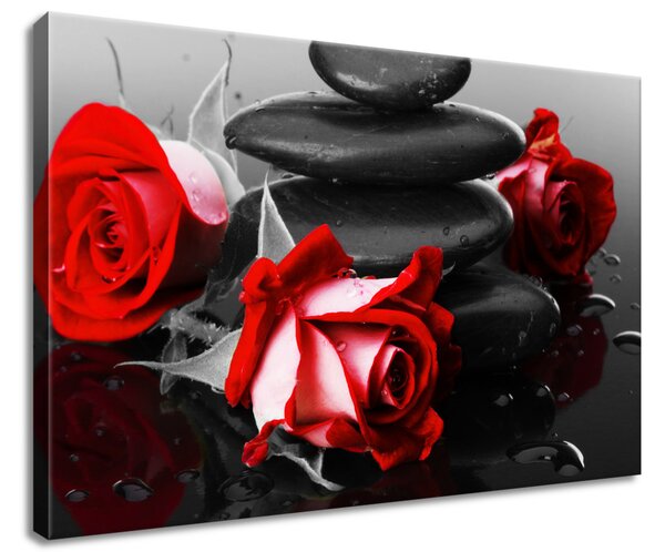 Gario Vászonkép Roses and spa Méret: 60 x 40 cm
