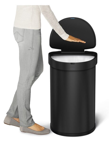 Rozsdamentes acél érintésmentes szemetes 45 l – simplehuman