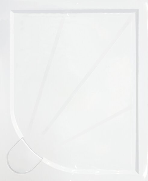 Zuhanytálca négyszögletes SAT 120x80 cm öntött márvány fehér SIKOLIMCC12080