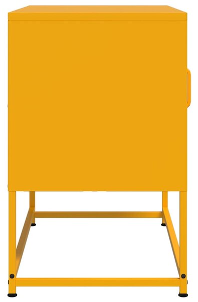 Mustársárga acél TV-szekrény 68 x 39 x 60,5 cm