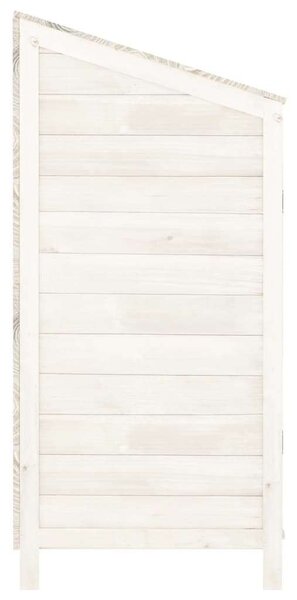 VidaXL fehér tömör fenyőfa kerti fészer 102 x 52 x 112 cm
