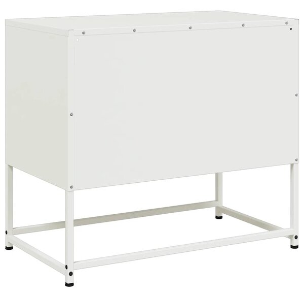 Fehér acél TV-szekrény 68 x 39 x 60,5 cm