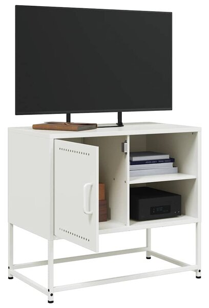Fehér acél TV-szekrény 68 x 39 x 60,5 cm
