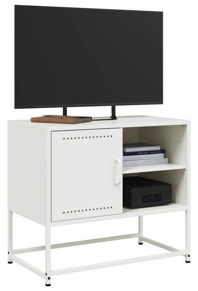 Fehér acél TV-szekrény 68 x 39 x 60,5 cm