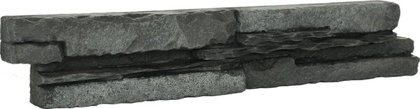 Burkolat Vaspo fekete 6,7x37,5 cm dombor V53201