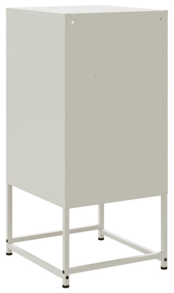 2 db fehér acél éjjeliszekrény 36 x 39 x 78 cm