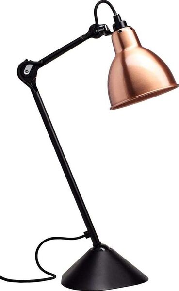 DCW - 205 Asztali Lámpa Black/CopperLampe Gras - Lampemesteren
