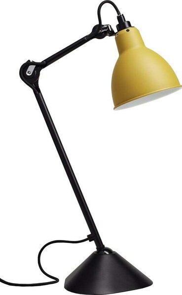 DCW - 205 Asztali Lámpa Black/YellowLampe Gras - Lampemesteren